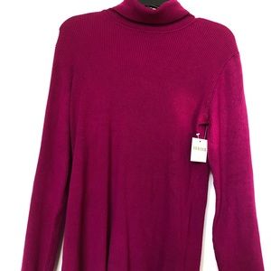 Magenta turtleneck